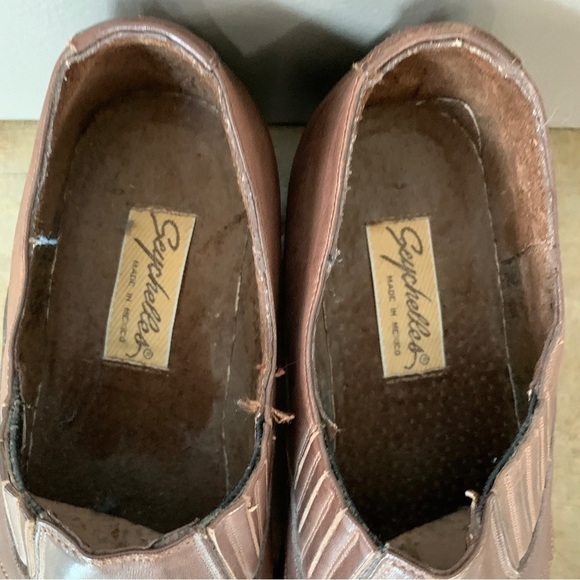 Seychelles Brown Leather Cowgirl Booties Size 8 - Picture 7 of 11